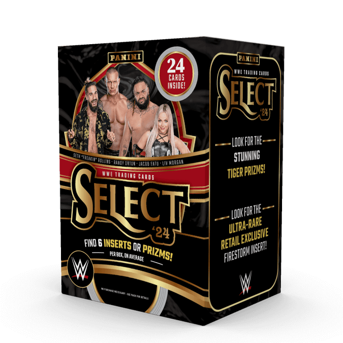 Retail 2024 Panini Select WWE Wrestling Hobby Blaster Box (6 Inserts/Prizms) Look for Tiger Prizms - Hobby Box