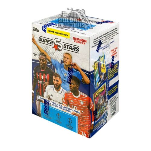 2022/23 Topps UEFA Superstars Soccer 9-Pack Blaster Box