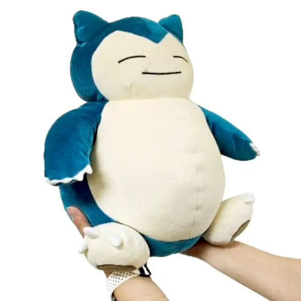 Sanei Pokemon All Star Collection Mochifuwa Cushion Snorlax Plush 15’’ - Plush