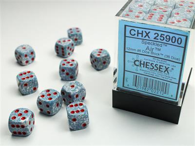 Speckled 12mm d6 Air Dice Block (36 dice) CHX25900 - Dice Sets & Games