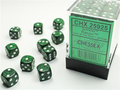 Speckled 12mm d6 Recon Dice Block (36 dice) CHX25925 - Dice Sets & Games