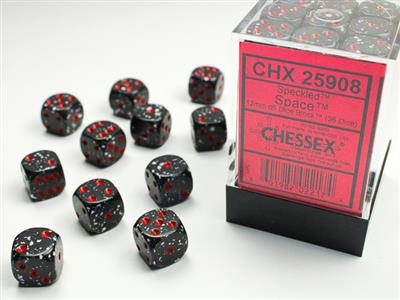 Speckled 12mm d6 Space Dice Block (36 dice) CHX25908 - Dice Sets & Games