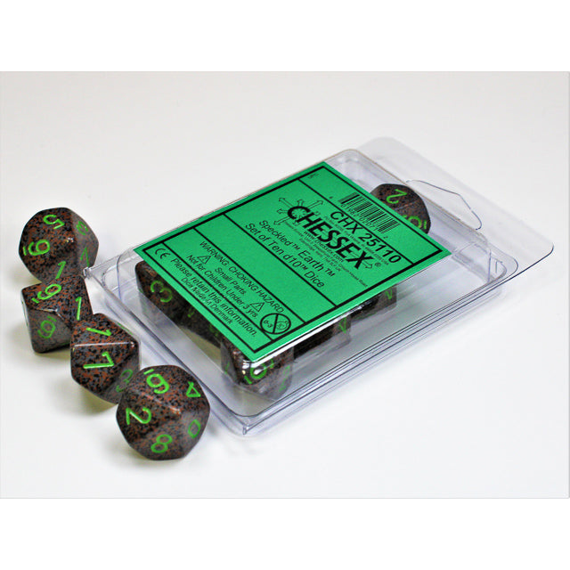 Speckled Earth d10 Dice (10 dice) CHX25110 - Dice Sets & Games