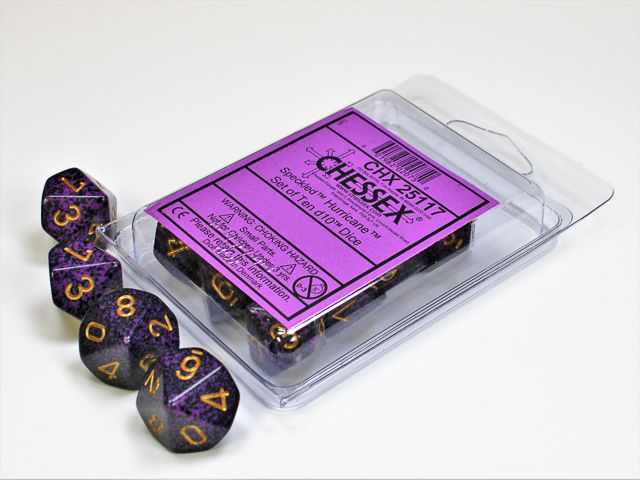 Speckled Hurricane d10 Dice (10 dice) CHX25117 - Dice Sets & Games
