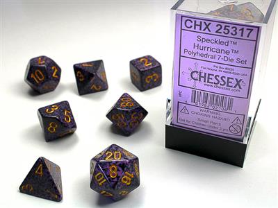 Speckled: Polyhedral Hurricane 7-Die Set CHX25317 - Dice Sets & Games