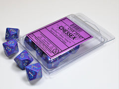Speckled Silver Tetra d10 Dice (10 dice) CHX25147 - Dice Sets & Games