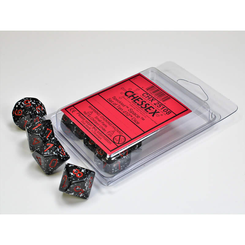 Speckled Space d10 Dice (10 dice) CHX25108 - Dice Sets & Games