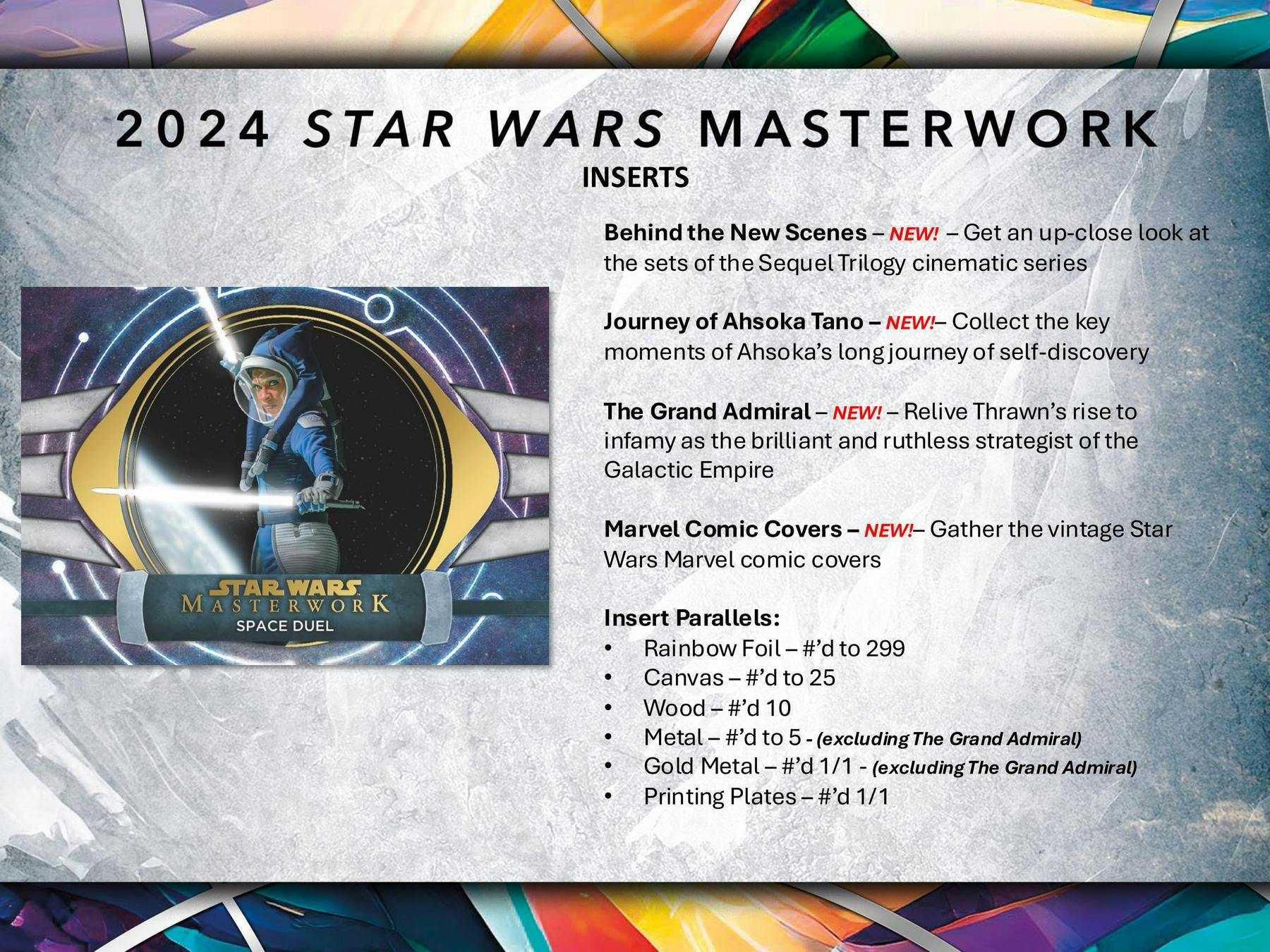 Star Wars Masterwork Hobby Box (Topps 2024) - Collectible Trading Cards