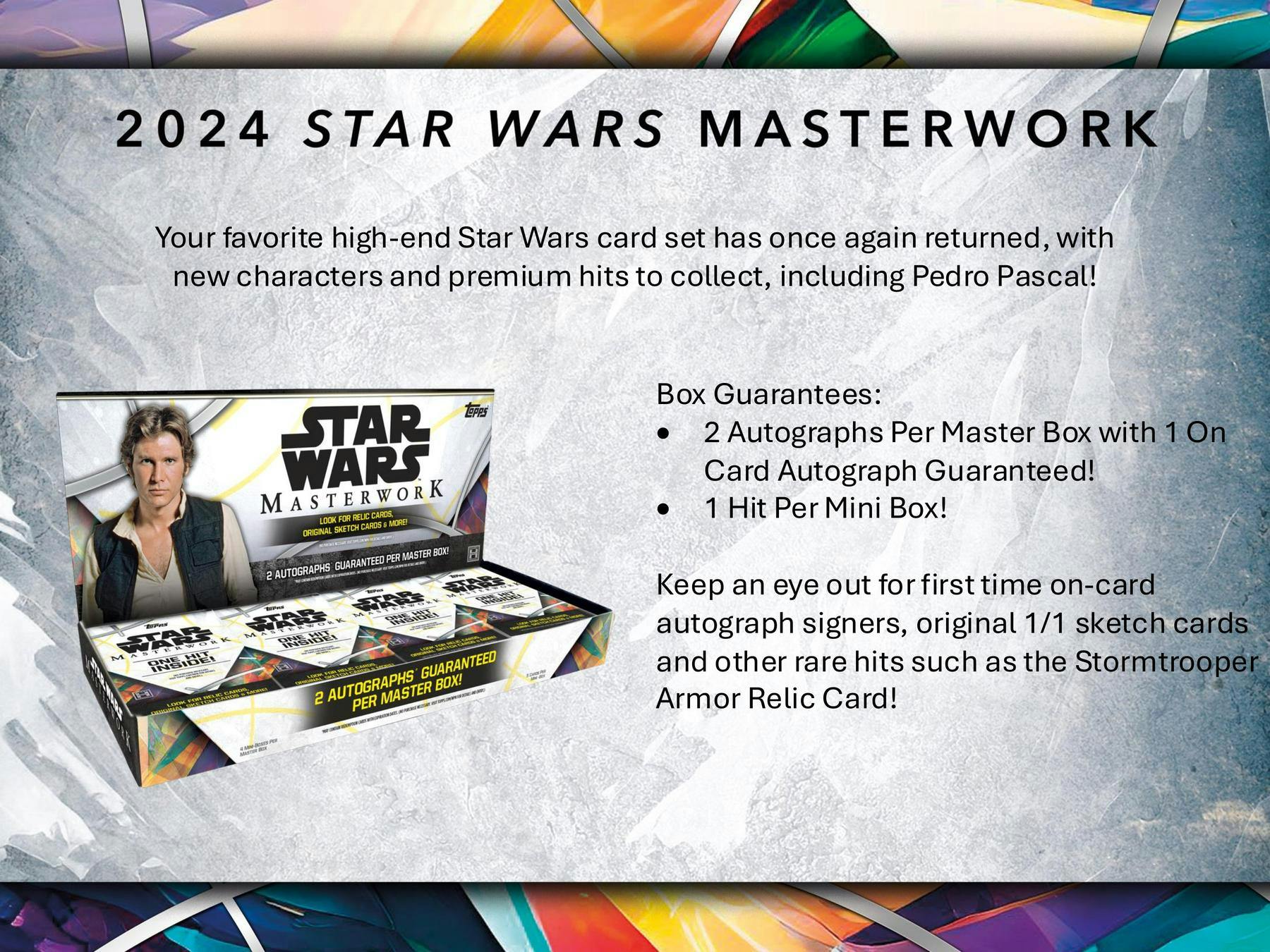 Star Wars Masterwork Hobby Box (Topps 2024) - Collectible Trading Cards