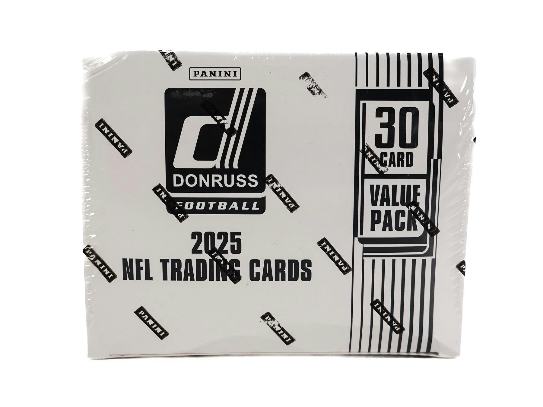 Two (2) Packs of 2025 Panini Donruss Football Jumbo Value Cello Fat Pack (Blue Parallels) - NFL Blaster