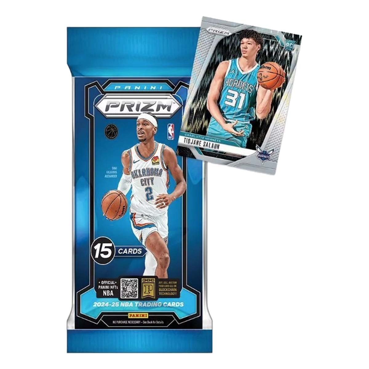 Two Pack Lot of 2024/25 Panini Prizm Basketball Jumbo Value Fat Packs (3 RWB Parallels) - Ripped Live - NBA Retail Box