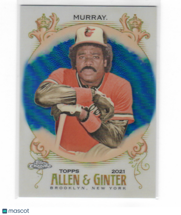 2021 Allen and Ginter Chrome Refractor Blue #4 Eddie Murray Orioles NM-MT 74/150