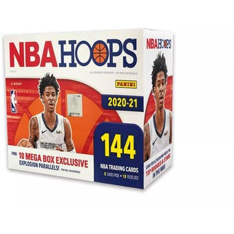2020/21 Panini NBA Hoops Basketball Mega Box (144 Cards)(Anthony Edwards RC?)