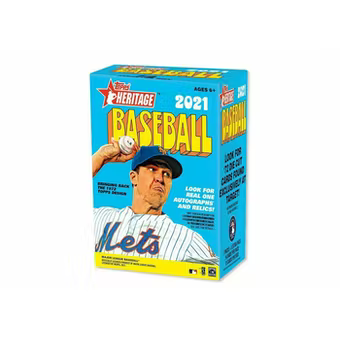 2021 Topps Heritage Baseball, Jumbo Value Cello Fat Pack (20 cards)