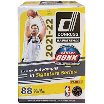 2021/22 Panini Donruss Basketball 11-Pack Blaster Box (Orange and Purple Laser Parallels!)