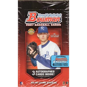 2007 Bowman Baseball Jumbo Box