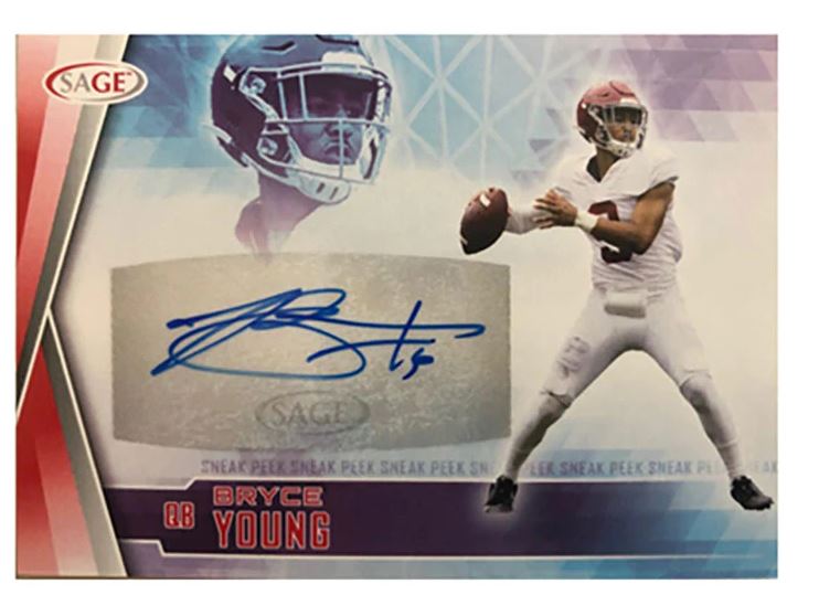 2022 Sage Hit Premier Draft Football Mega Box (6 Autographs per Box) Bryce Young ???