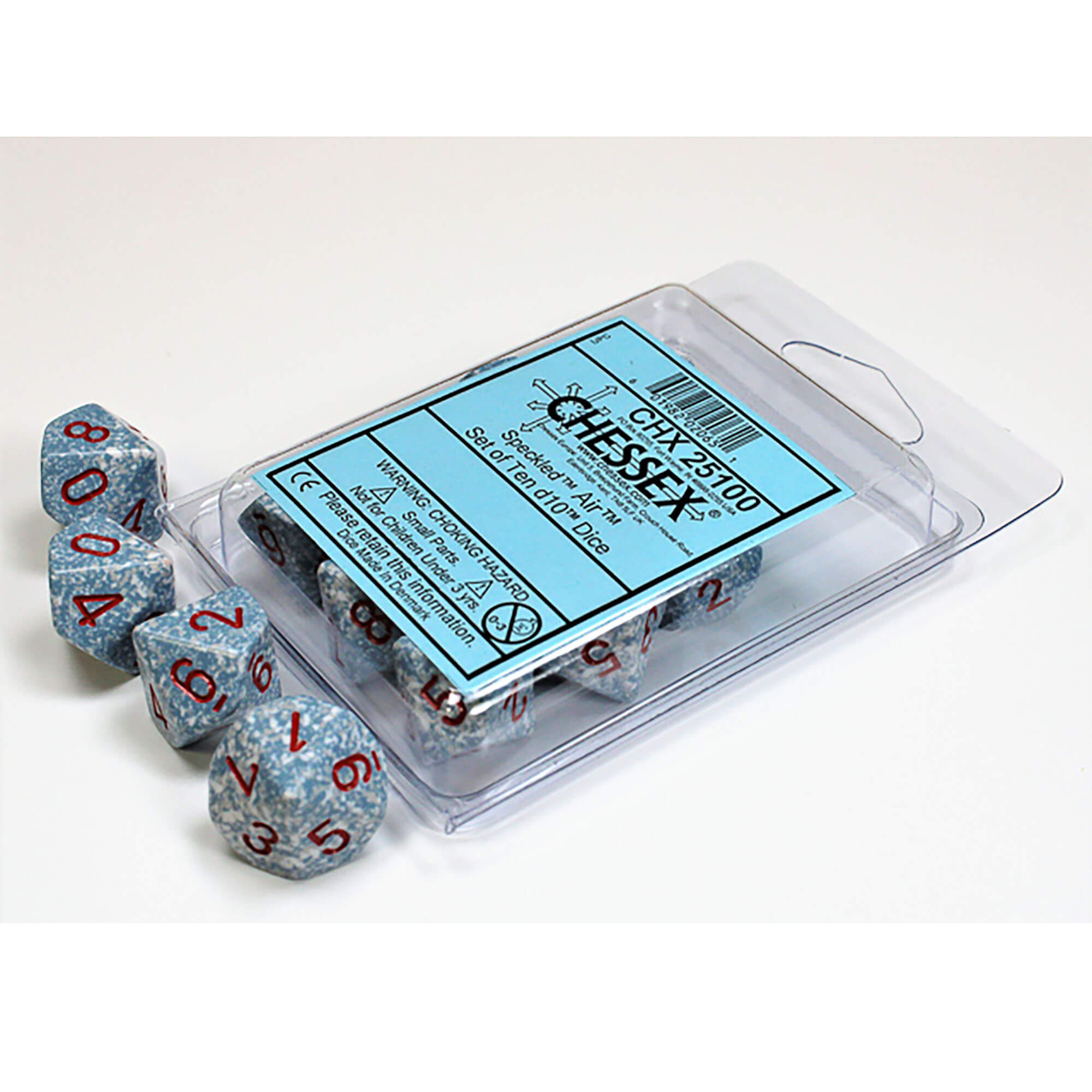 Speckled Air d10 Dice (10 dice) CHX25100