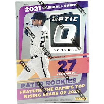 2021 Panini Donruss Optic Baseball 7-Pack Blaster Box (Pink Parallels!)