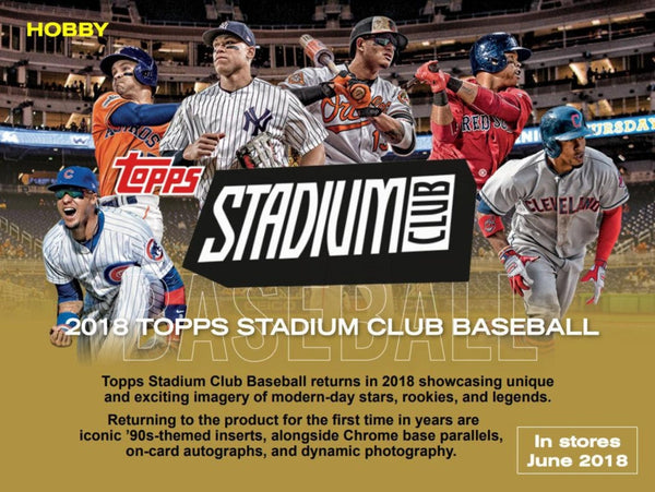 2018 Topps Stadium Club Baseball Hobby Box