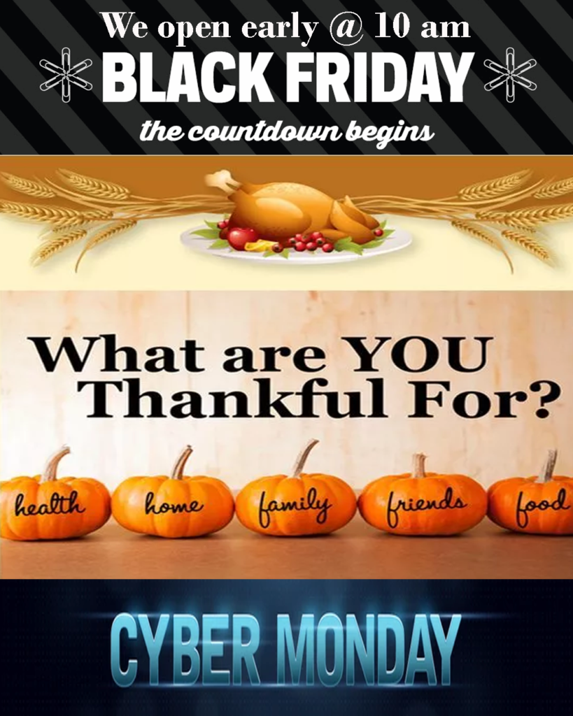 BLACK FRIDAY / CYBER MONDAY