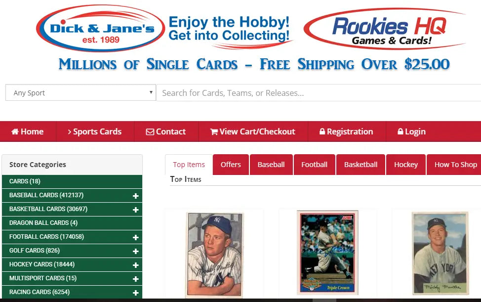 New Sportscards Website Live