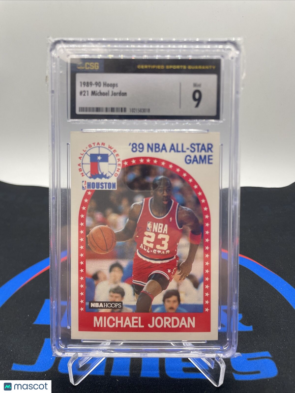1989-90 Hoops Michael Jordan CSG MINT 9 . Chicago Bulls #21