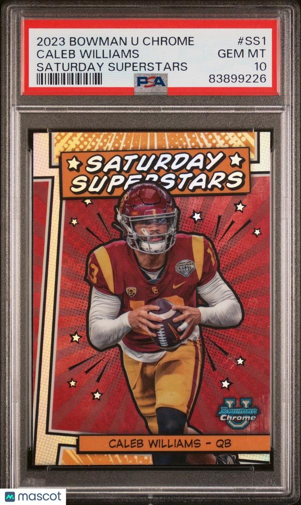 2023 Bowman U Chrome Saturday Superstars Caleb Williams PSA 10 Football