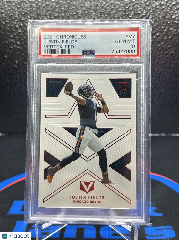 2021 Panini Chronicles - Vertex Red Justin Fields /199 (RC) Bears PSA 10 🔥