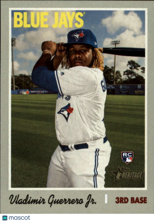 2019 Topps Heritage High Number #504 Vladimir Guerrero Jr. Blue Jays NM-MT (RC -