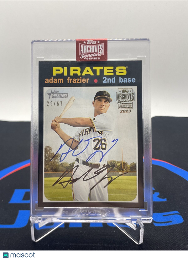 2023 Topps Archives Signature Series ADAM FRAZIER 2020 Heritage Auto /67