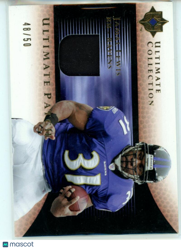 2005 Upper Deck Ultimate Collection Game Jersey Patches #GJPJL Jamal Lewis NM-MT