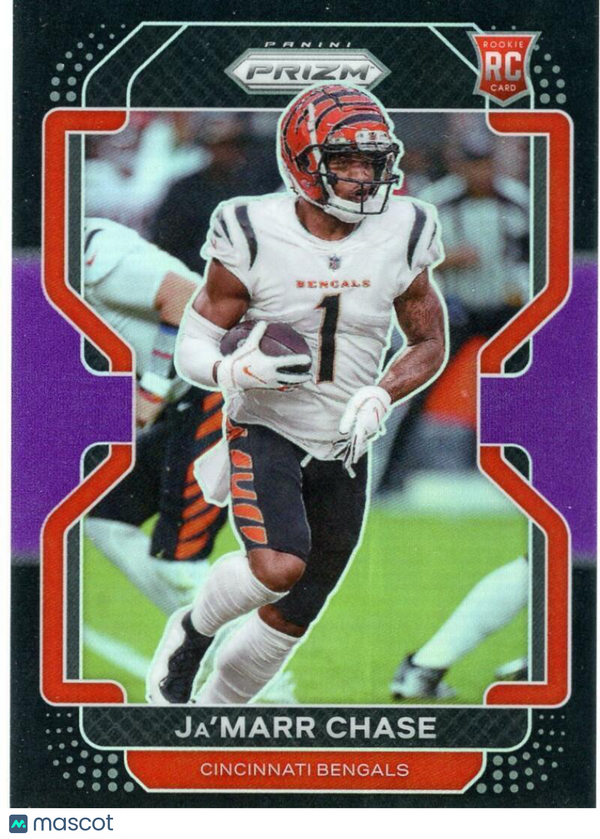 2021 Panini Chronicles Prizm Black Purple #9 Ja'Marr Chase Bengals NM-MT /199