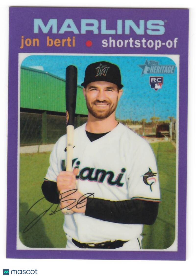 2020 Topps Heritage High Number Chrome Refractor Purple