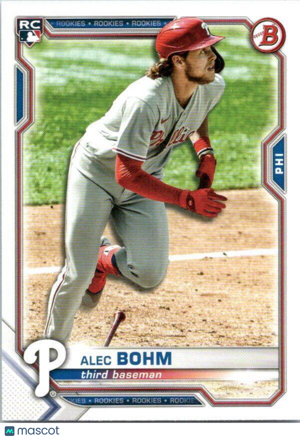 2021 Bowman #2 Alec Bohm Phillies NM-MT (RC - Rookie Card)