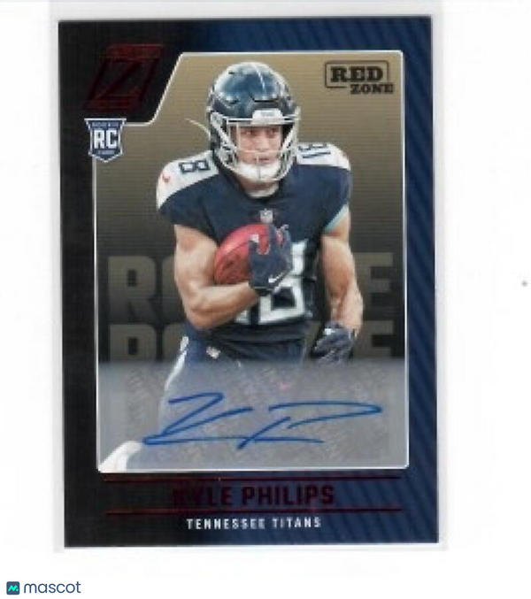 2022 Panini Zenith Autographs Red Zone #198 Kyle Philips Titans NM-MT (RC - Rook