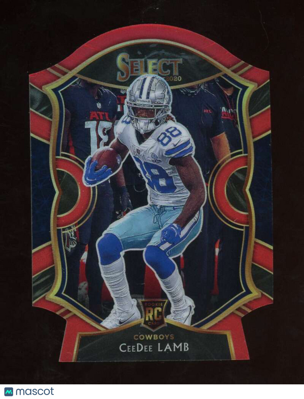 2020 Panini Select Red Prizm Die-Cut #57 CeeDee Lamb Cowboys Concourse NM-MT