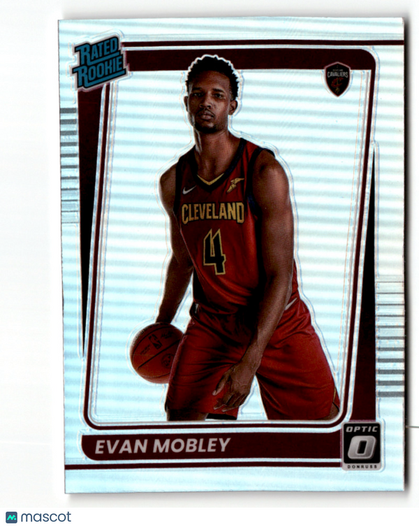 2021-22 Donruss Optic Holo #175 Evan Mobley Cavaliers Rated Rookies NM-MT (RC -