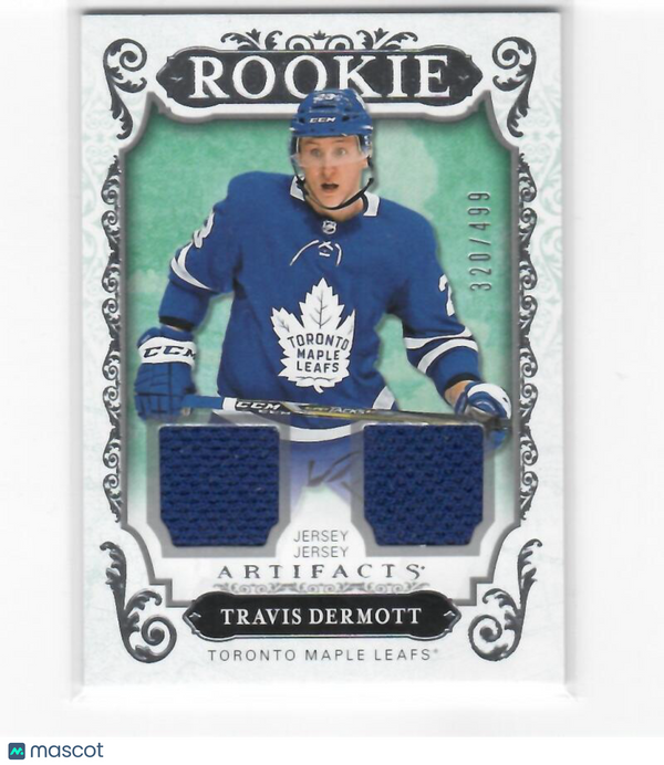 2018-19 Upper Deck Artifacts Material Silver Jerseys #173 Travis Dermott Maple L