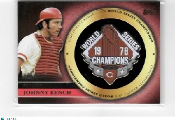 2012 Topps Gold World Series Champion Pins #GCP-JB Johnny Bench Reds  ID: 852839