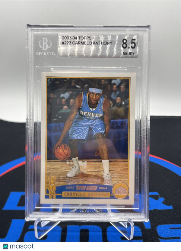 2003-04 Topps Basketball CARMELO ANTHONY Rookie Card #223 BGS 8.5 NM-MT+ Nuggets