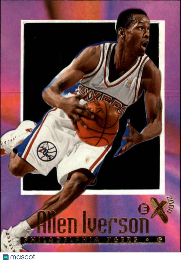 1996-97 E-X2000 #53 Allen Iverson 76ers NM-MT (RC - Rookie Card)