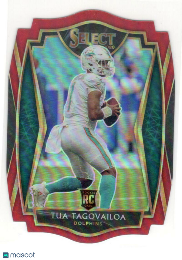 2020 Panini Select Red Prizm Die-Cut #145 Tua Tagovailoa Dolphins Premier 838777