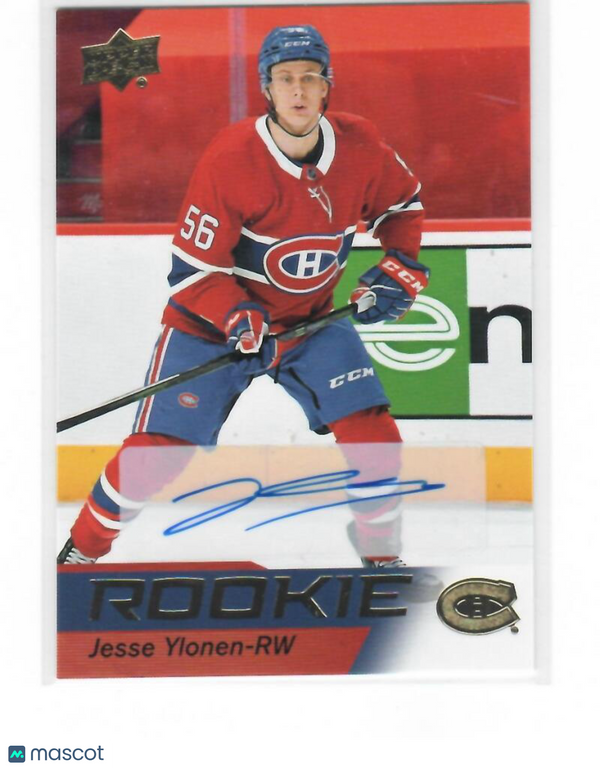 2021-22 Upper Deck NHL Star Rookies Box Set Autograph #13 Jesse Ylonen Canadiens