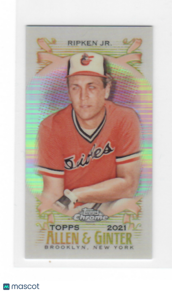 2021 Allen and Ginter Chrome Minis Refractor #38 Cal Ripken Jr. Orioles NM-MT