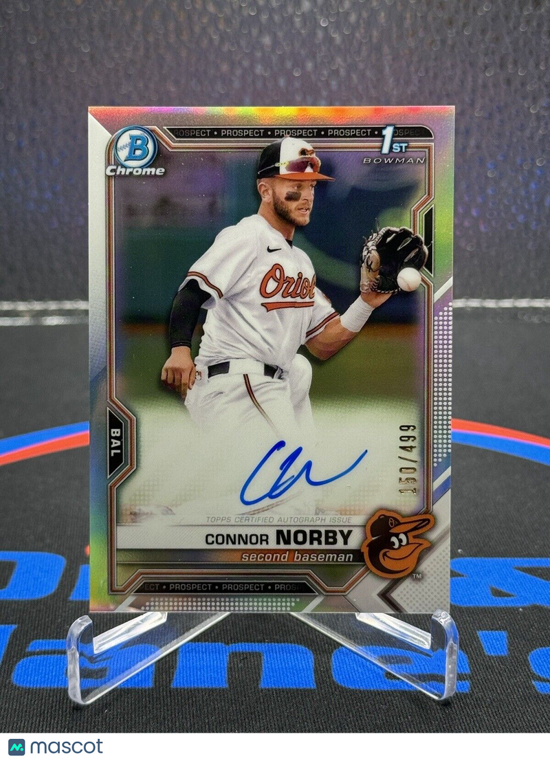 2021 Bowman Draft 1st Prospect Auto Refractor Connor Norby