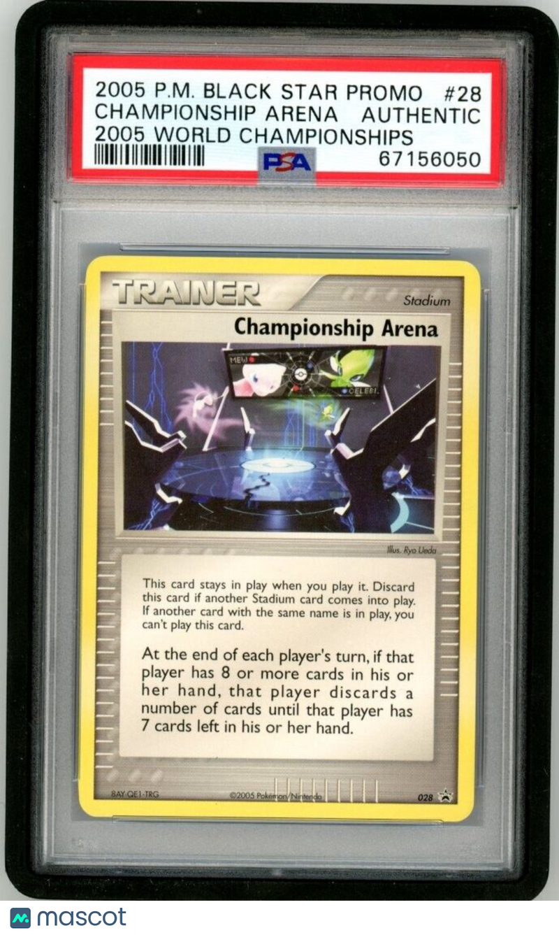 * RARE*  Pokemon  2005 Championship Arena English Black Star Promo PSA AUTHENTIC