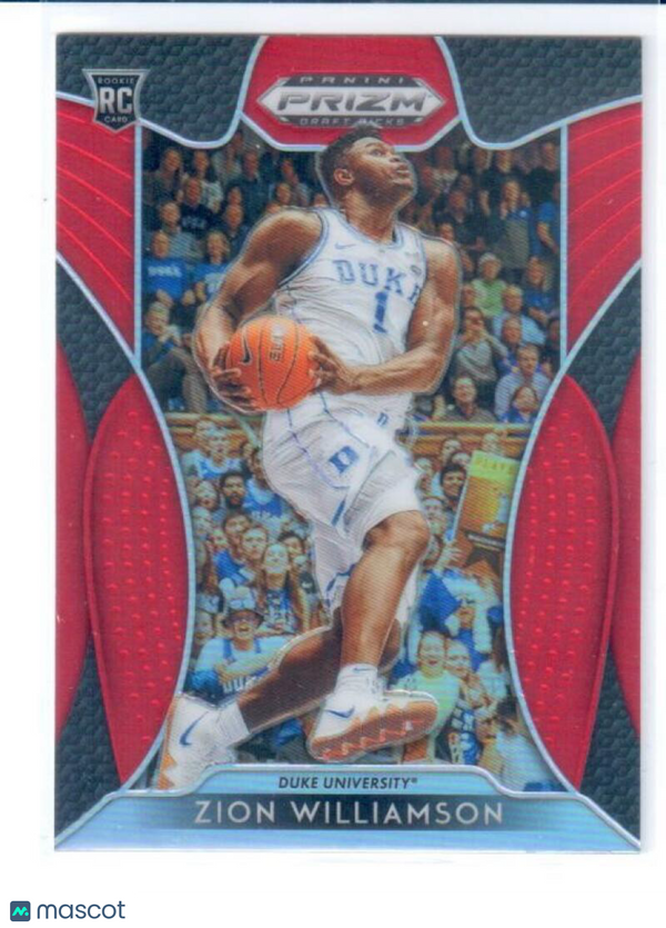 2019-20 Panini Prizm Draft Prizms Red #1 Zion Williamson NM-MT