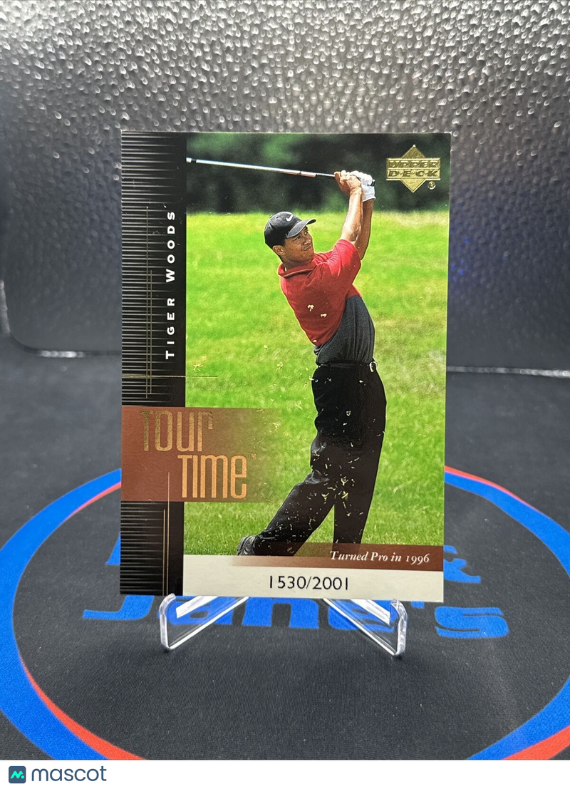 Tiger Woods Upper Deck 2001 Tour Time Insert 1530/2001