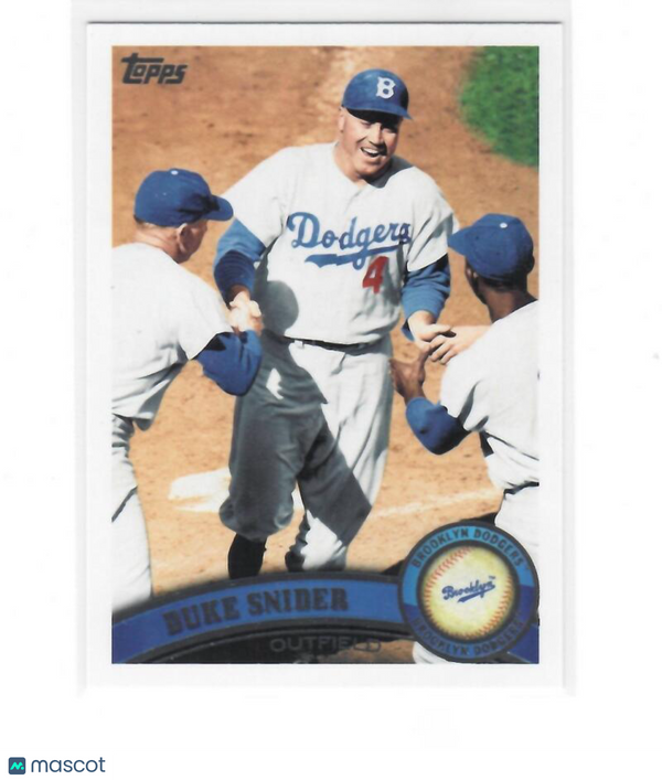 2011 Topps #490c Duke Snider Retired NM-MT (SP - Short Print)